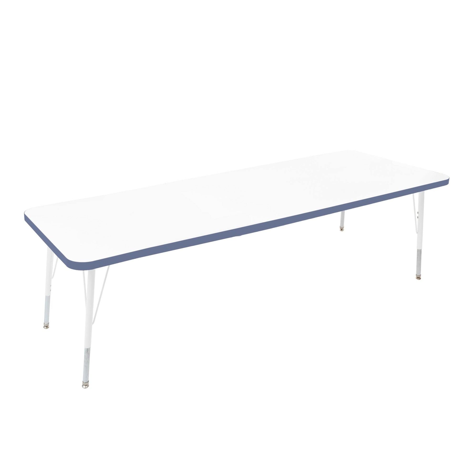 FDP 30" x 72" Rectangle Thermofused Activity Table with Adjustable Standard Swivel Glide Legs (FDP - 10116 - XX) - SchoolOutlet