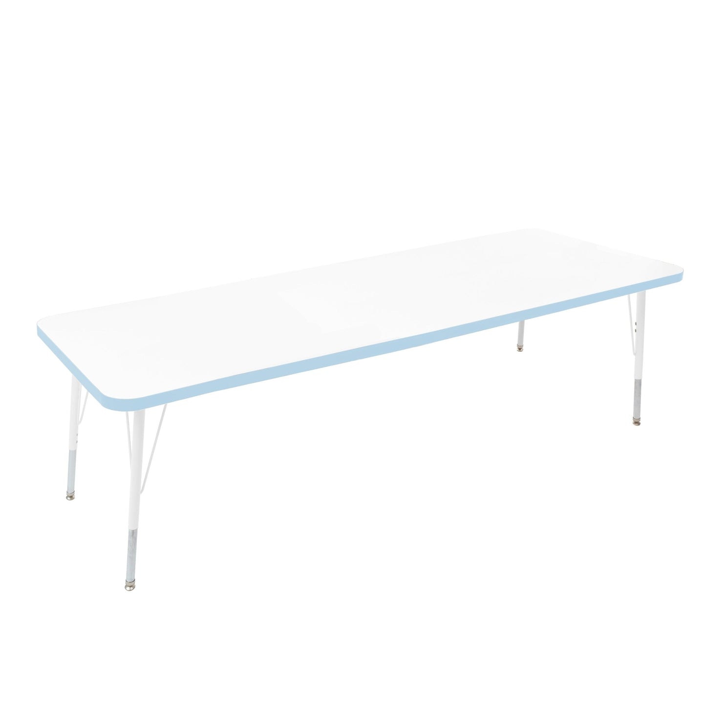 FDP 30" x 72" Rectangle Thermofused Activity Table with Adjustable Standard Swivel Glide Legs (FDP - 10116 - XX) - SchoolOutlet