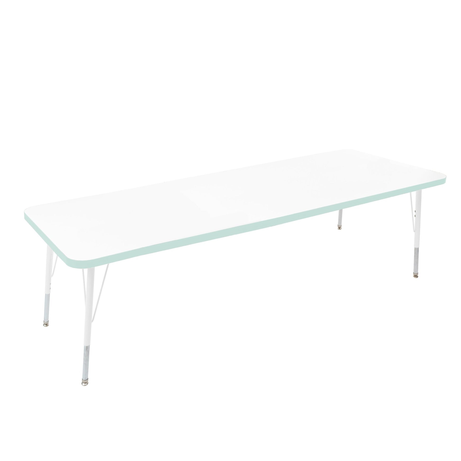 FDP 30" x 72" Rectangle Thermofused Activity Table with Adjustable Standard Swivel Glide Legs (FDP - 10116 - XX) - SchoolOutlet