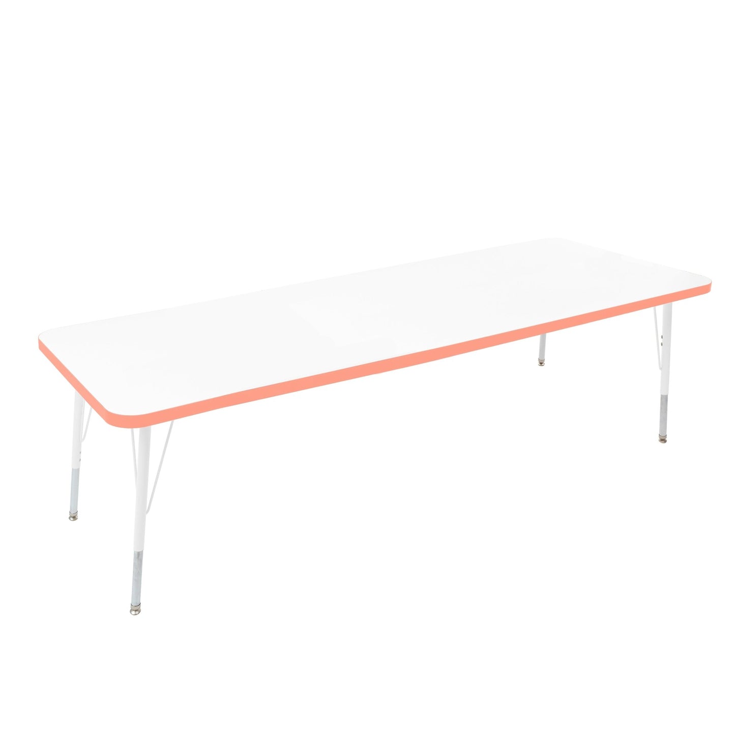 FDP 30" x 72" Rectangle Thermofused Activity Table with Adjustable Standard Swivel Glide Legs (FDP - 10116 - XX) - SchoolOutlet
