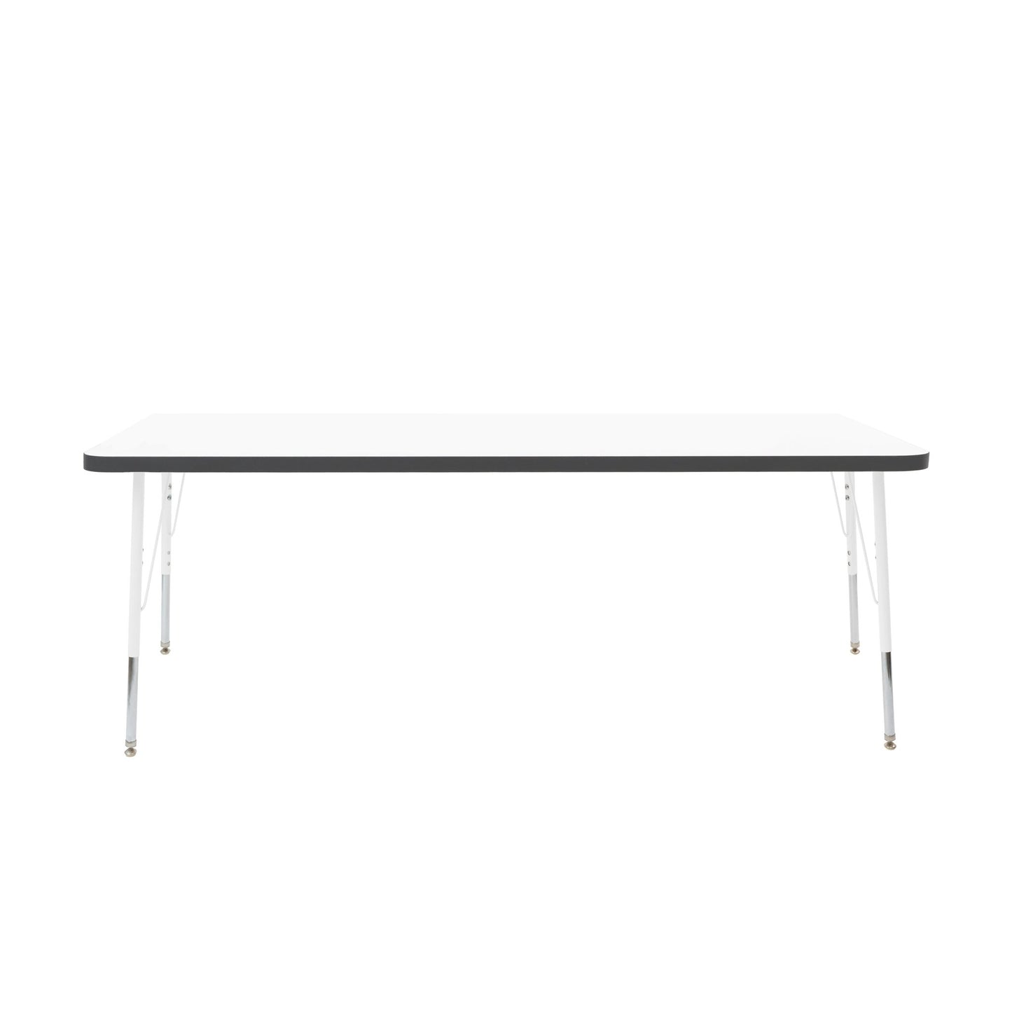 FDP 30" x 72" Rectangle Thermofused Activity Table with Adjustable Standard Swivel Glide Legs (FDP - 10116 - XX) - SchoolOutlet