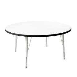 FDP 48" Round Thermofused Activity Table with Adjustable Standard Swivel Glide Legs (FDP-10120-XX)