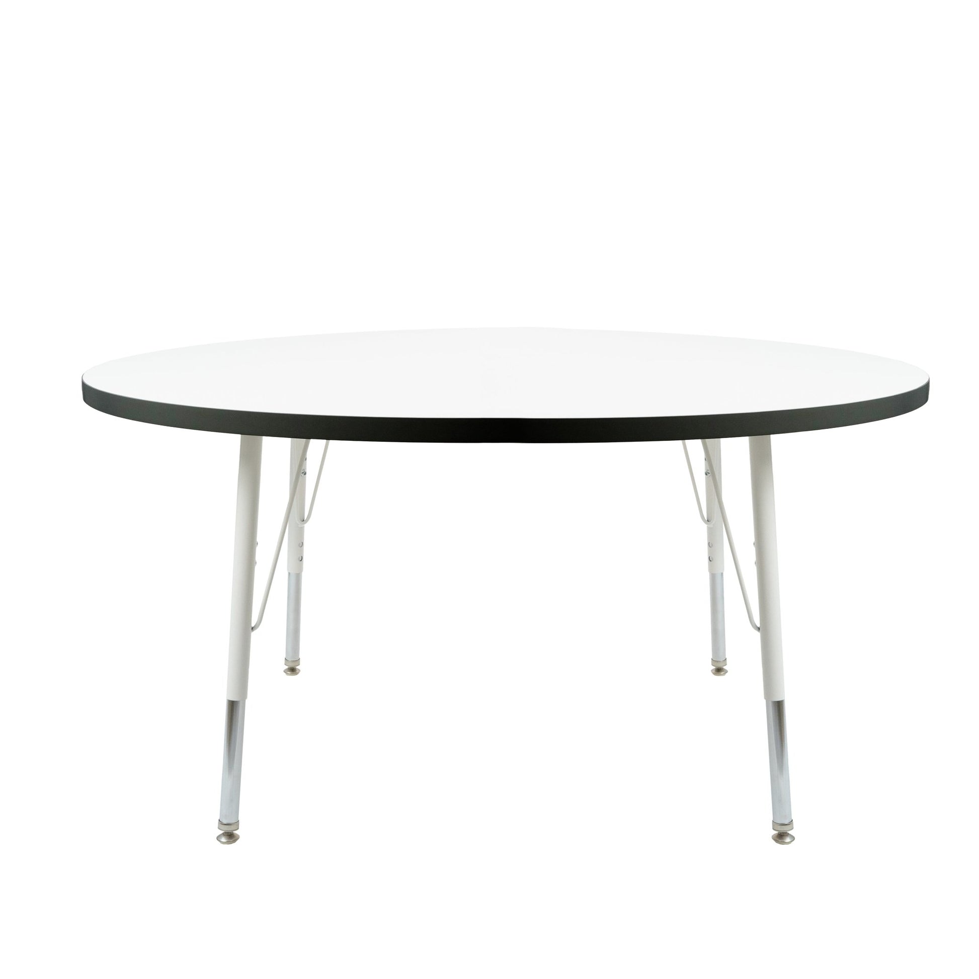 FDP 48" Round Thermofused Activity Table with Adjustable Standard Swivel Glide Legs (FDP - 10120 - XX) - SchoolOutlet