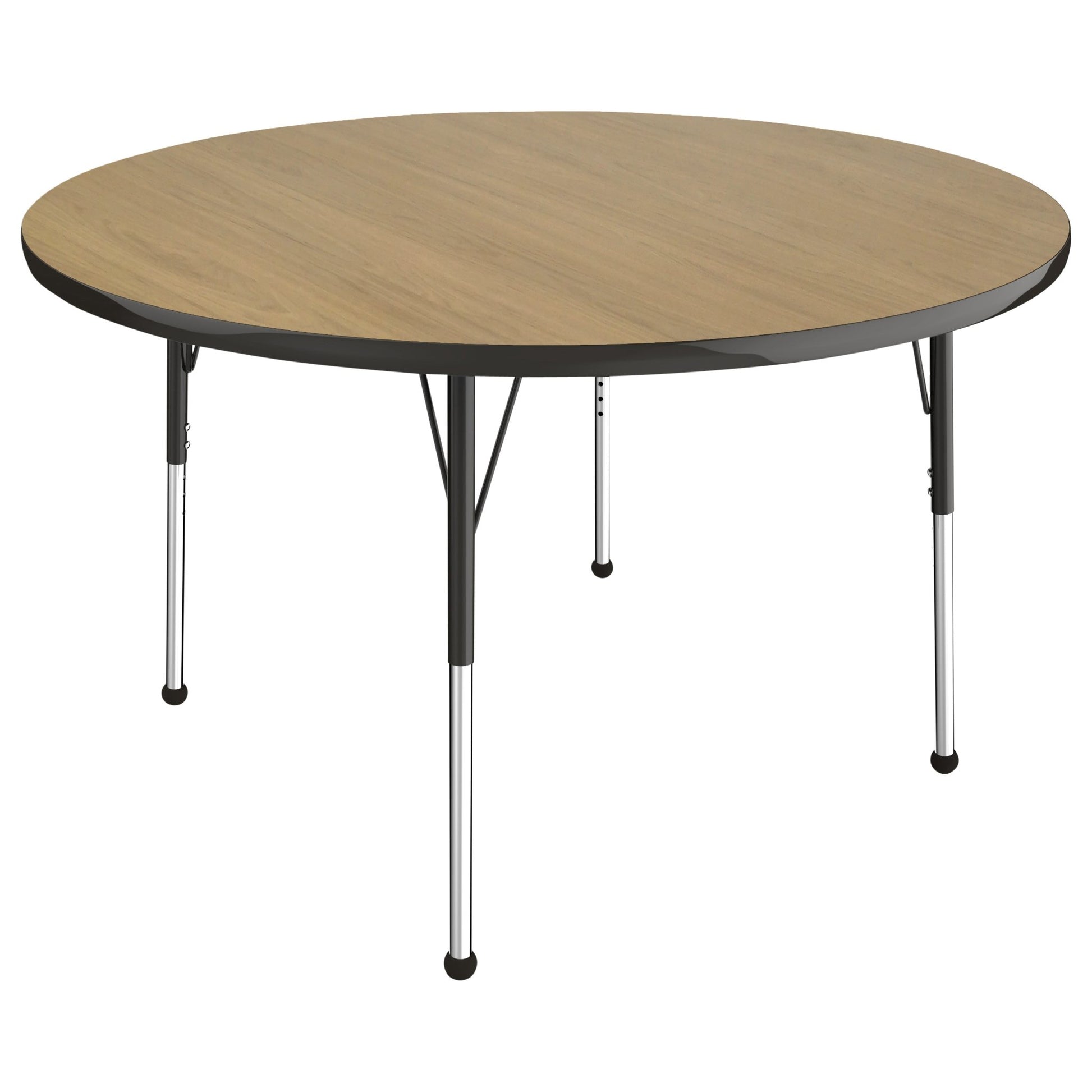 FDP 48" Round Thermofused Activity Table with Adjustable Standard Ball Glide Legs (FDP - 10138 - XX) - SchoolOutlet