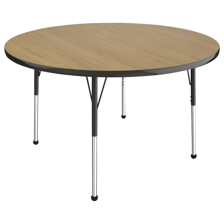 FDP 48" Round Thermofused Activity Table with Adjustable Standard Ball Glide Legs (FDP - 10138 - XX) - SchoolOutlet