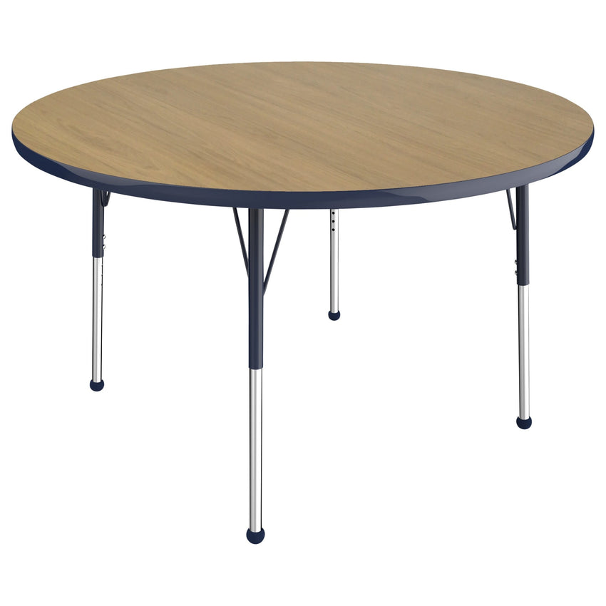 FDP 48" Round Thermofused Activity Table with Adjustable Standard Ball Glide Legs (FDP - 10138 - XX) - SchoolOutlet