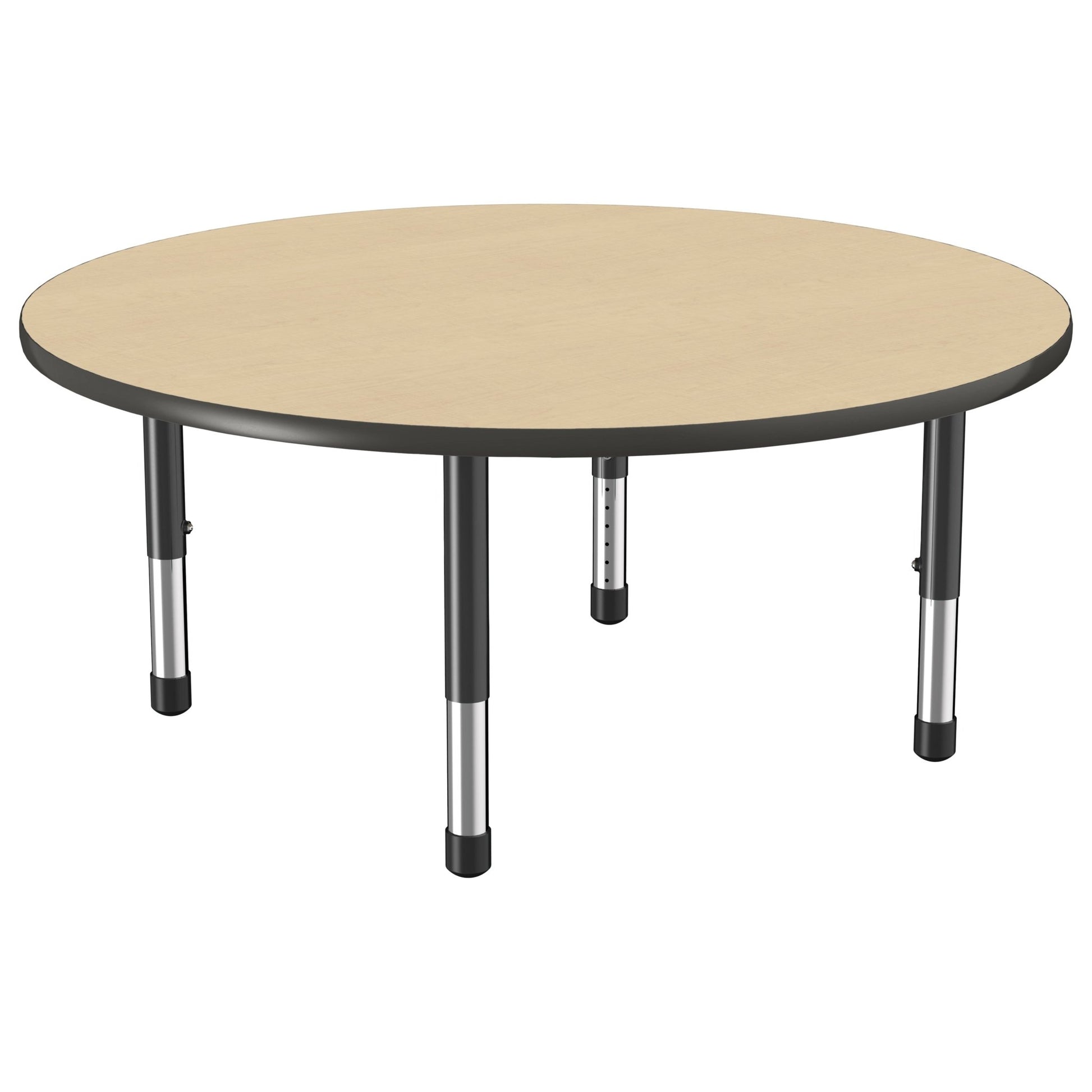 FDP 48" Round Thermofused Activity Table with Adjustable Chunky Legs (FDP - 10139 - XX) - SchoolOutlet