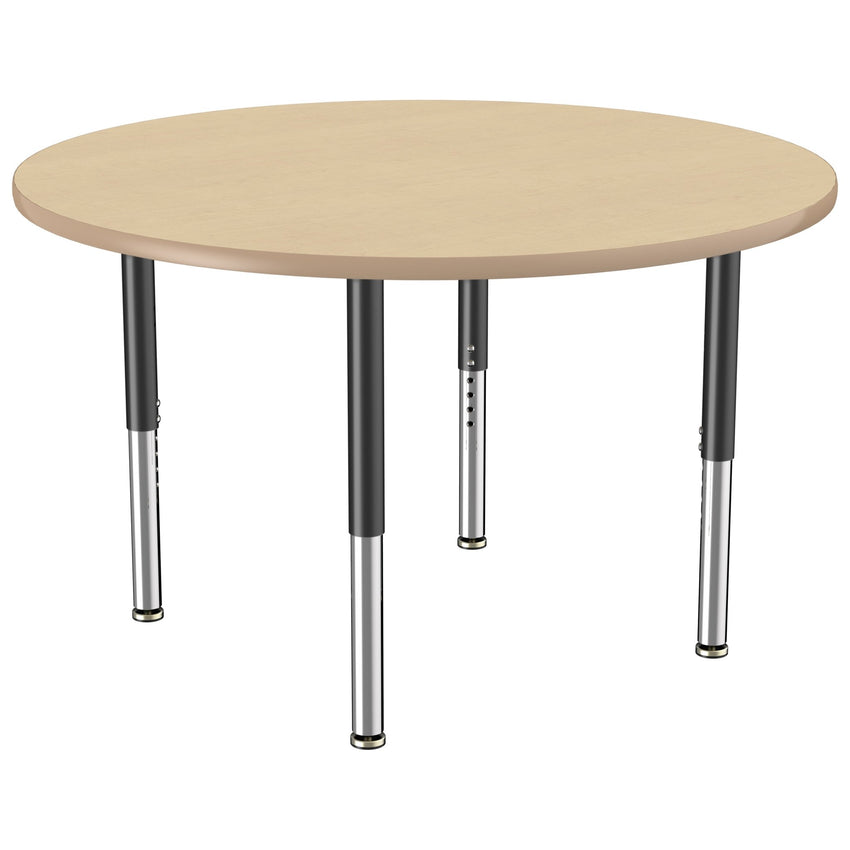FDP 48" Round Thermofused Activity Table with Adjustable Super Legs (FDP - 10140 - XX) - SchoolOutlet