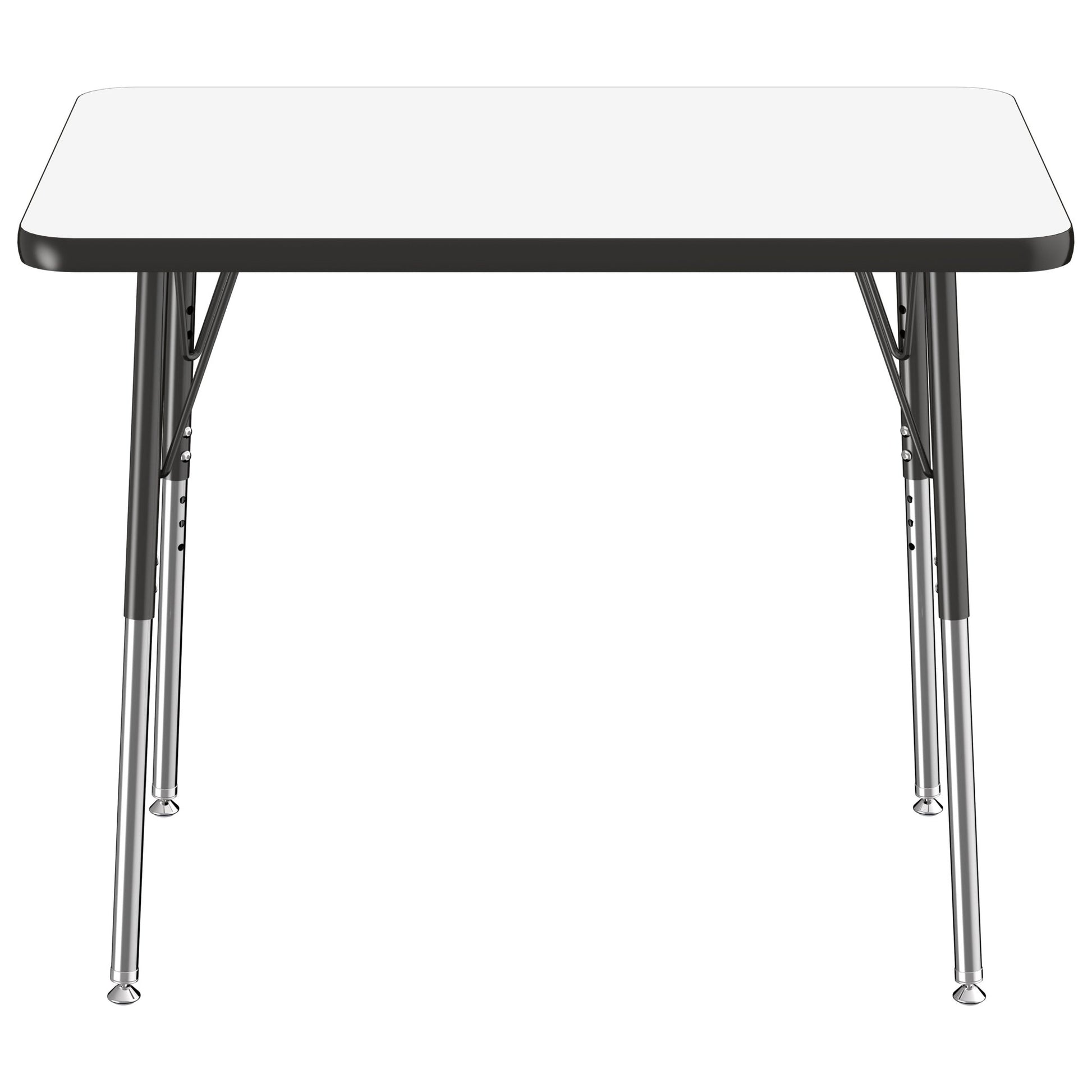 FDP 24" x 36" Rectangle Dry - Erase Activity Table with Adjustable Standard Swivel Glide Legs (FDP - 10156 - XX) - SchoolOutlet