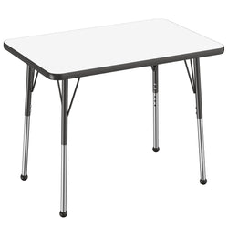 FDP 24" x 36" Rectangle Dry-Erase Activity Table with Adjustable Standard Ball Glide Legs (FDP-10157-XX)