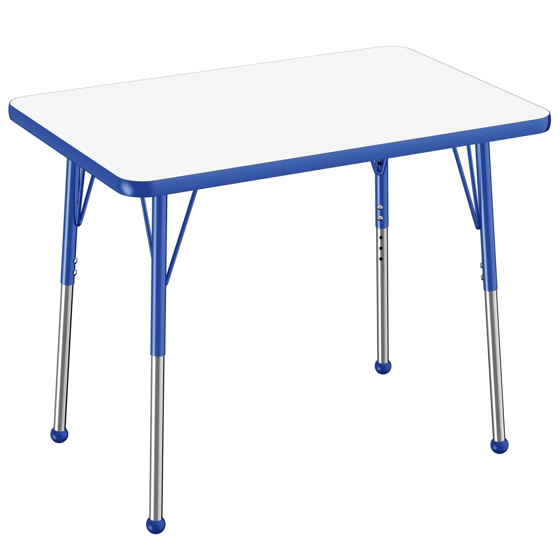 FDP 24" x 36" Rectangle Dry - Erase Activity Table with Adjustable Standard Ball Glide Legs (FDP - 10157 - XX) - SchoolOutlet