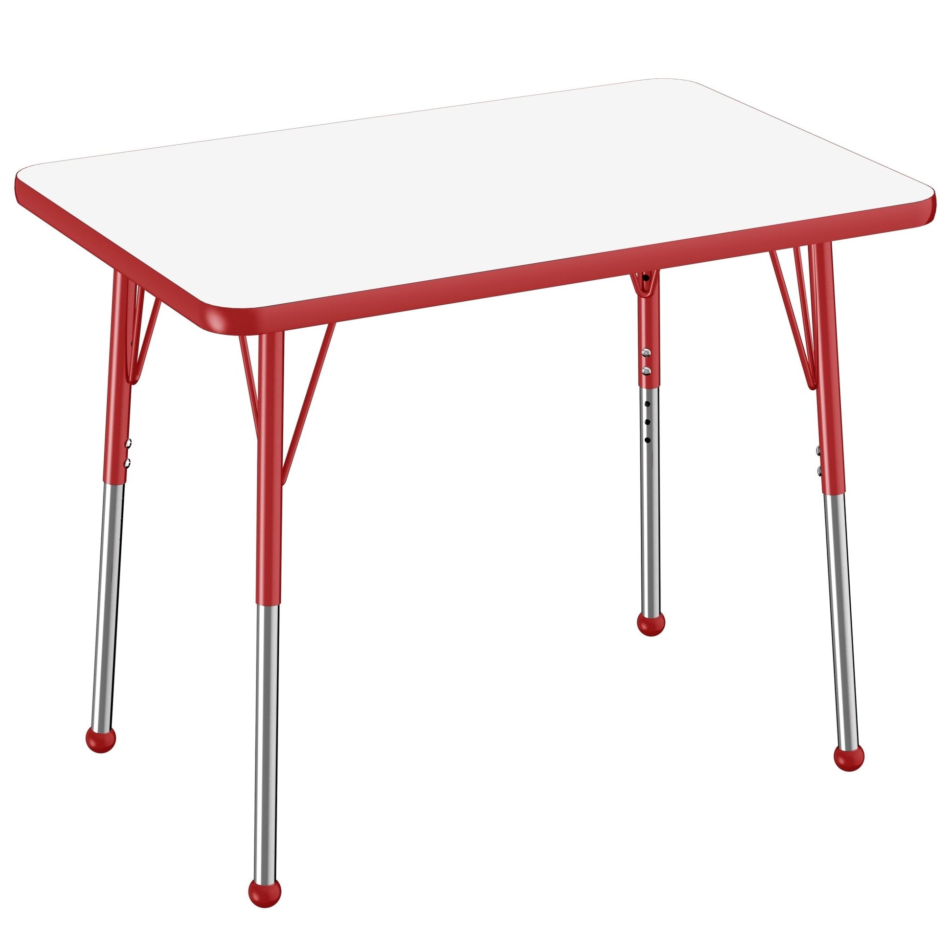 FDP 24" x 36" Rectangle Dry - Erase Activity Table with Adjustable Standard Ball Glide Legs (FDP - 10157 - XX) - SchoolOutlet