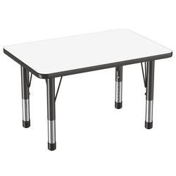 FDP 24" x 36" Rectangle Dry-Erase Activity Table with Adjustable Chunky Legs (FDP-10158-XX)