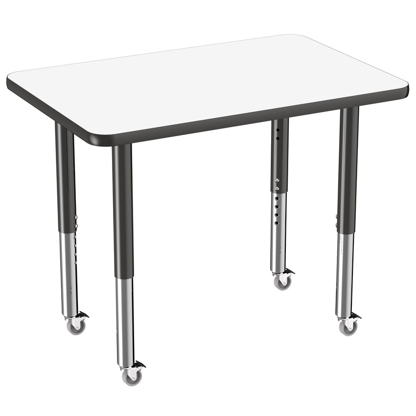 FDP 24" x 36" Rectangle Dry - Erase Activity Table with Adjustable Super Legs (FDP - 10159 - XX) - SchoolOutlet