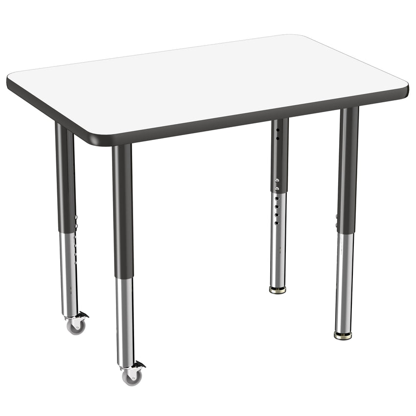 FDP 24" x 36" Rectangle Dry - Erase Activity Table with Adjustable Super Legs (FDP - 10159 - XX) - SchoolOutlet