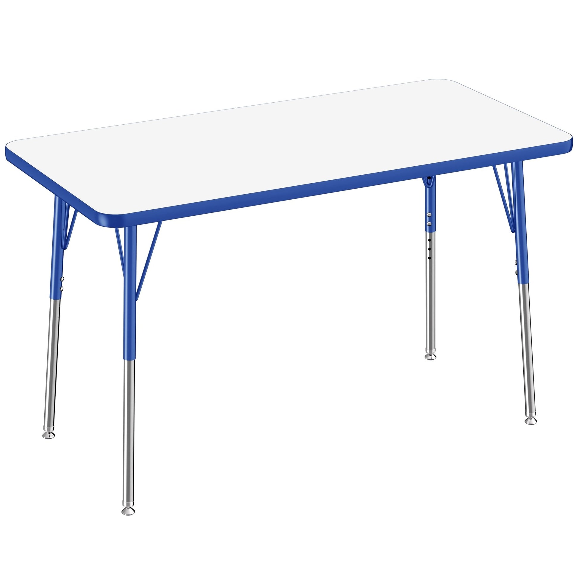 FDP 24" x 48" Rectangle Dry - Erase Activity Table with Adjustable Standard Swivel Glide Legs (FDP - 10160 - XX) - SchoolOutlet