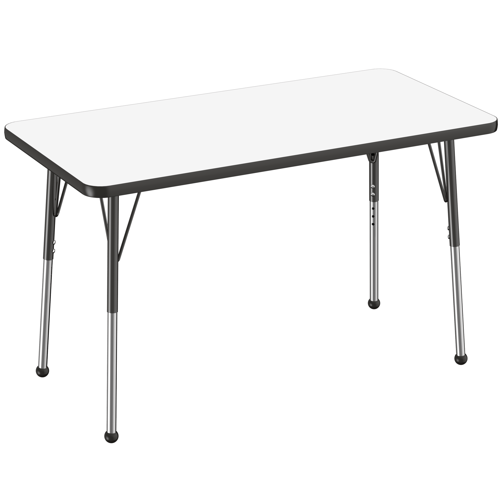 FDP 24" x 48" Rectangle Dry - Erase Activity Table with Adjustable Standard Ball Glide Legs (FDP - 10161 - XX) - SchoolOutlet