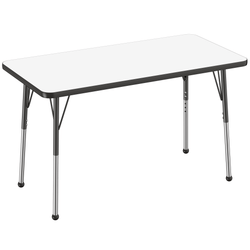 FDP 24" x 48" Rectangle Dry-Erase Activity Table with Adjustable Standard Ball Glide Legs (FDP-10161-XX)