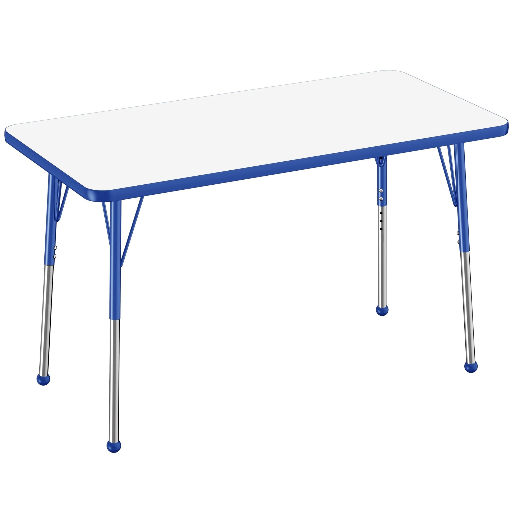 FDP 24" x 48" Rectangle Dry - Erase Activity Table with Adjustable Standard Ball Glide Legs (FDP - 10161 - XX) - SchoolOutlet