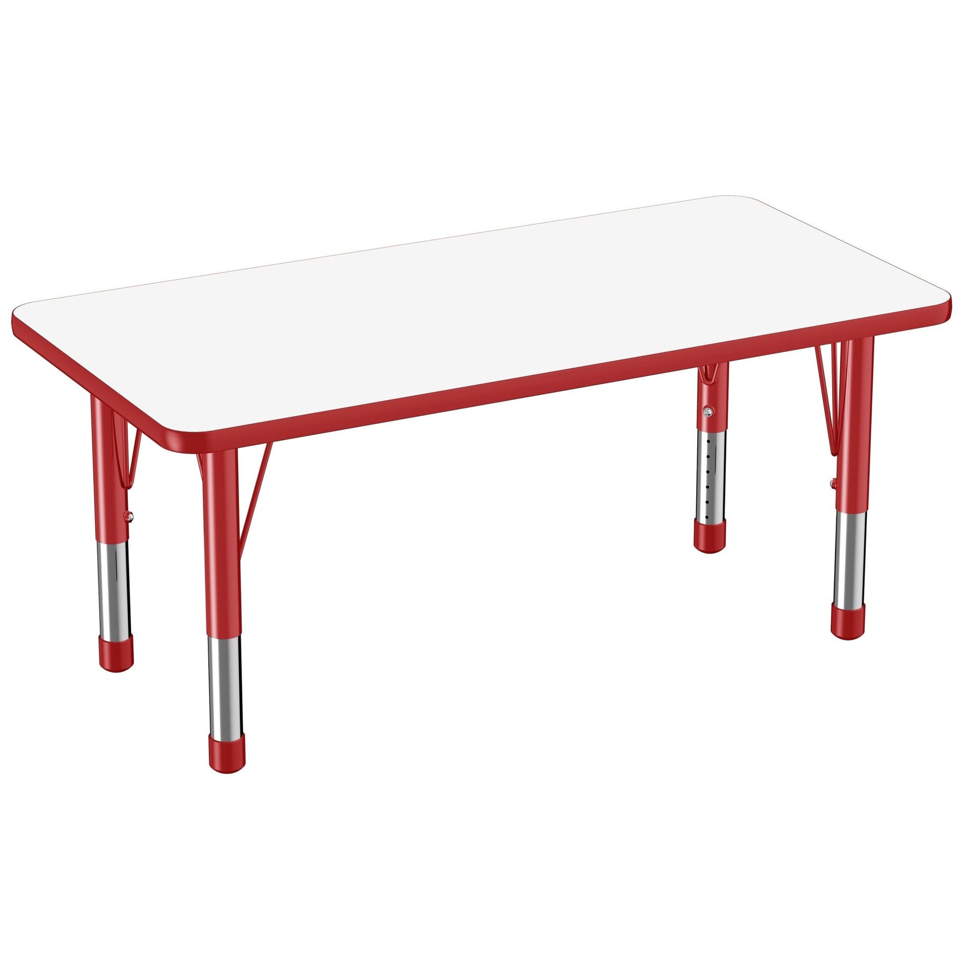 FDP 24" x 48" Rectangle Dry - Erase Activity Table with Adjustable Chunky Legs (FDP - 10162 - XX) - SchoolOutlet