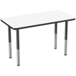 FDP 24" x 48" Rectangle Dry-Erase Activity Table with Adjustable Super Legs (FDP-10163-XX)