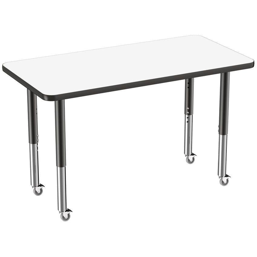 FDP 24" x 48" Rectangle Dry - Erase Activity Table with Adjustable Super Legs (FDP - 10163 - XX) - SchoolOutlet