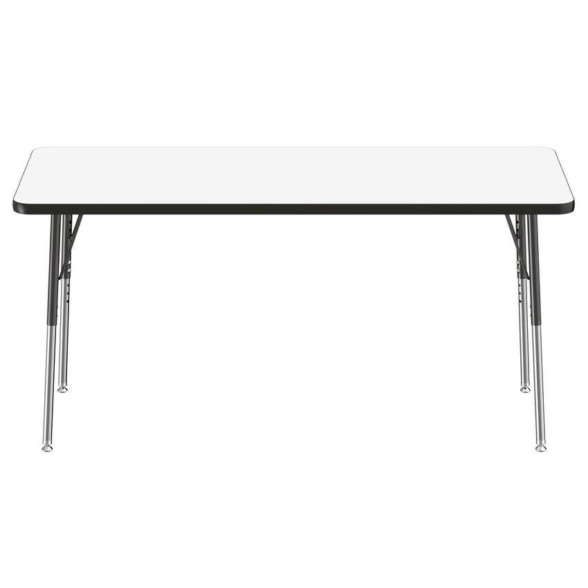 FDP 24" x 60" Rectangle Dry - Erase Activity Table with Adjustable Standard Swivel Glide Legs (FDP - 10164 - XX) - SchoolOutlet