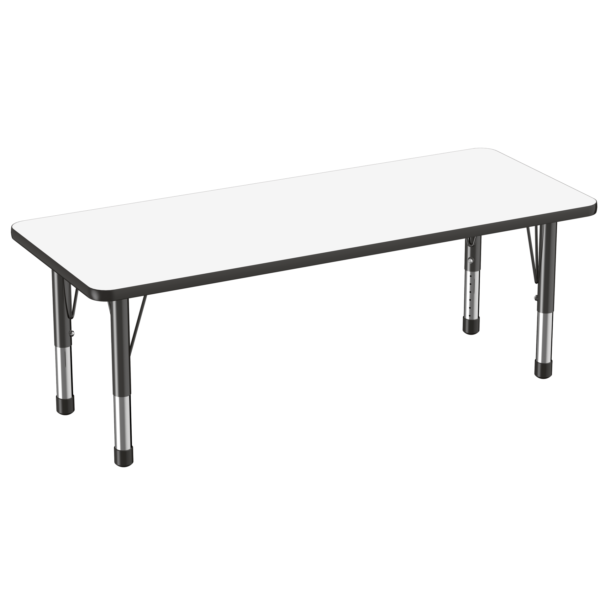 FDP 24" x 60" Rectangle Dry - Erase Activity Table with Adjustable Chunky Legs (FDP - 10166 - XX) - SchoolOutlet