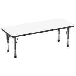 FDP 24" x 60" Rectangle Dry-Erase Activity Table with Adjustable Chunky Legs (FDP-10166-XX)
