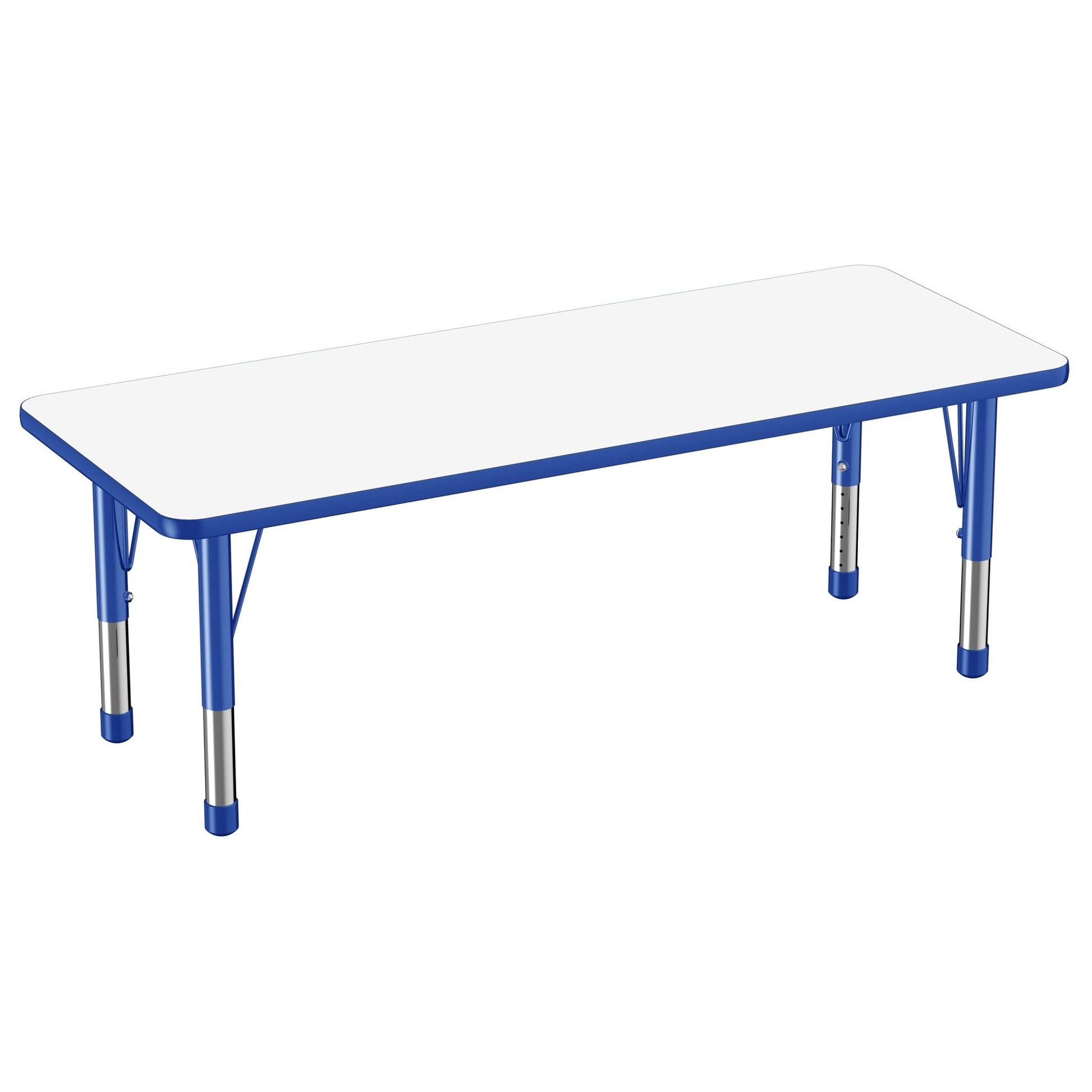 FDP 24" x 60" Rectangle Dry - Erase Activity Table with Adjustable Chunky Legs (FDP - 10166 - XX) - SchoolOutlet