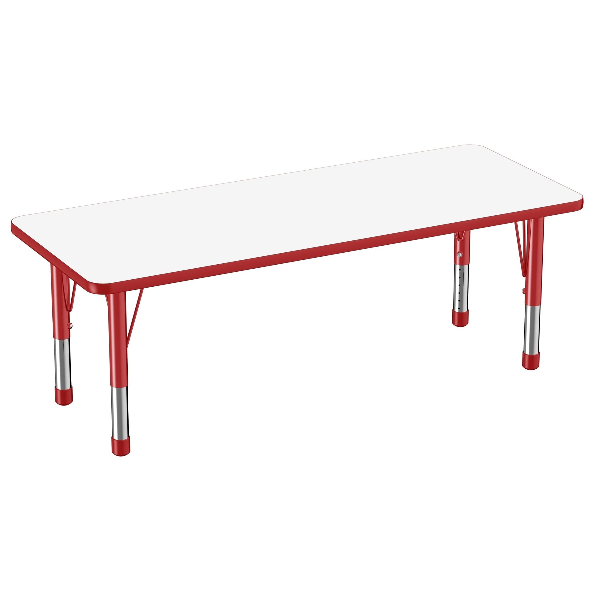 FDP 24" x 60" Rectangle Dry - Erase Activity Table with Adjustable Chunky Legs (FDP - 10166 - XX) - SchoolOutlet