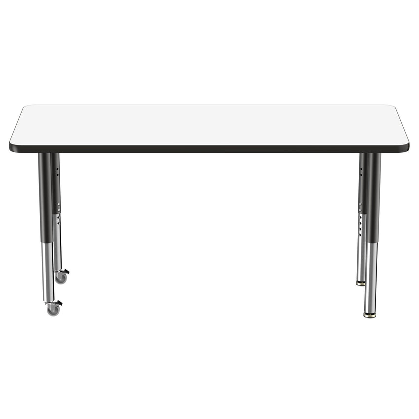 FDP 24" x 60" Rectangle Dry - Erase Activity Table with Adjustable Super Legs (FDP - 10167 - XX) - SchoolOutlet