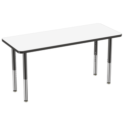 FDP 24" x 60" Rectangle Dry-Erase Activity Table with Adjustable Super Legs (FDP-10167-XX)