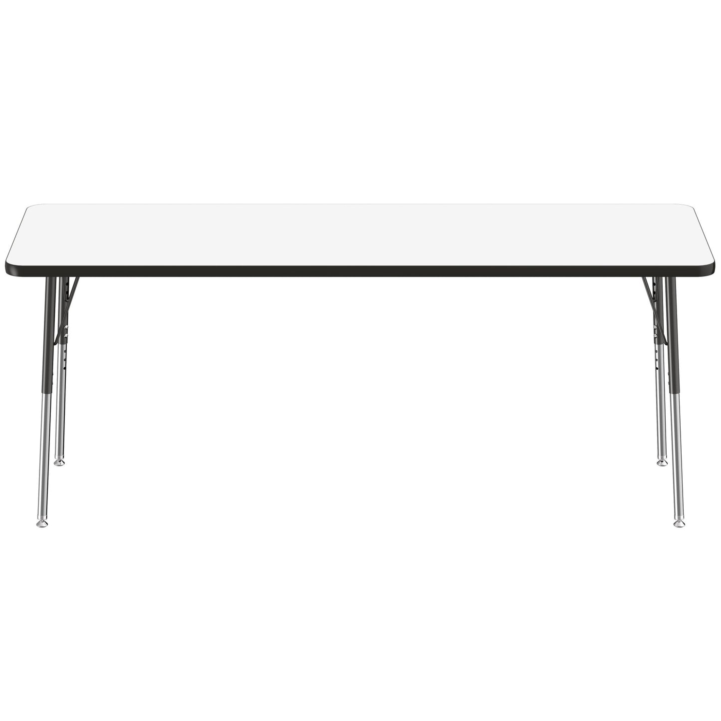 FDP 24" x 72" Rectangle Dry - Erase Activity Table with Adjustable Standard Swivel Glide Legs (FDP - 10168 - XX) - SchoolOutlet