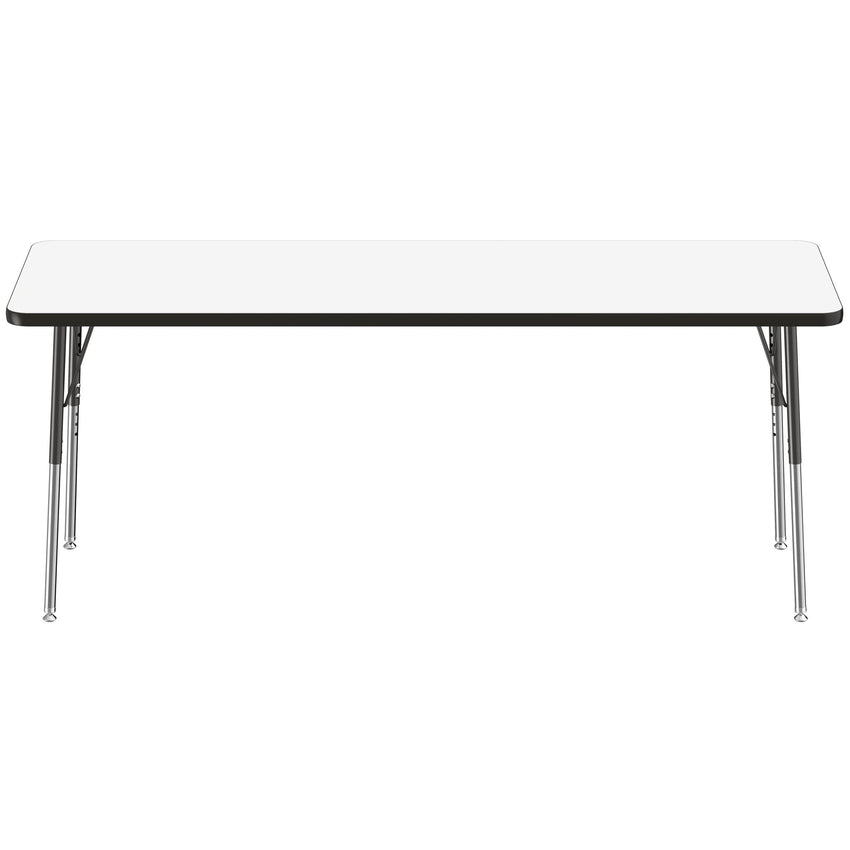 FDP 24" x 72" Rectangle Dry - Erase Activity Table with Adjustable Standard Swivel Glide Legs (FDP - 10168 - XX) - SchoolOutlet