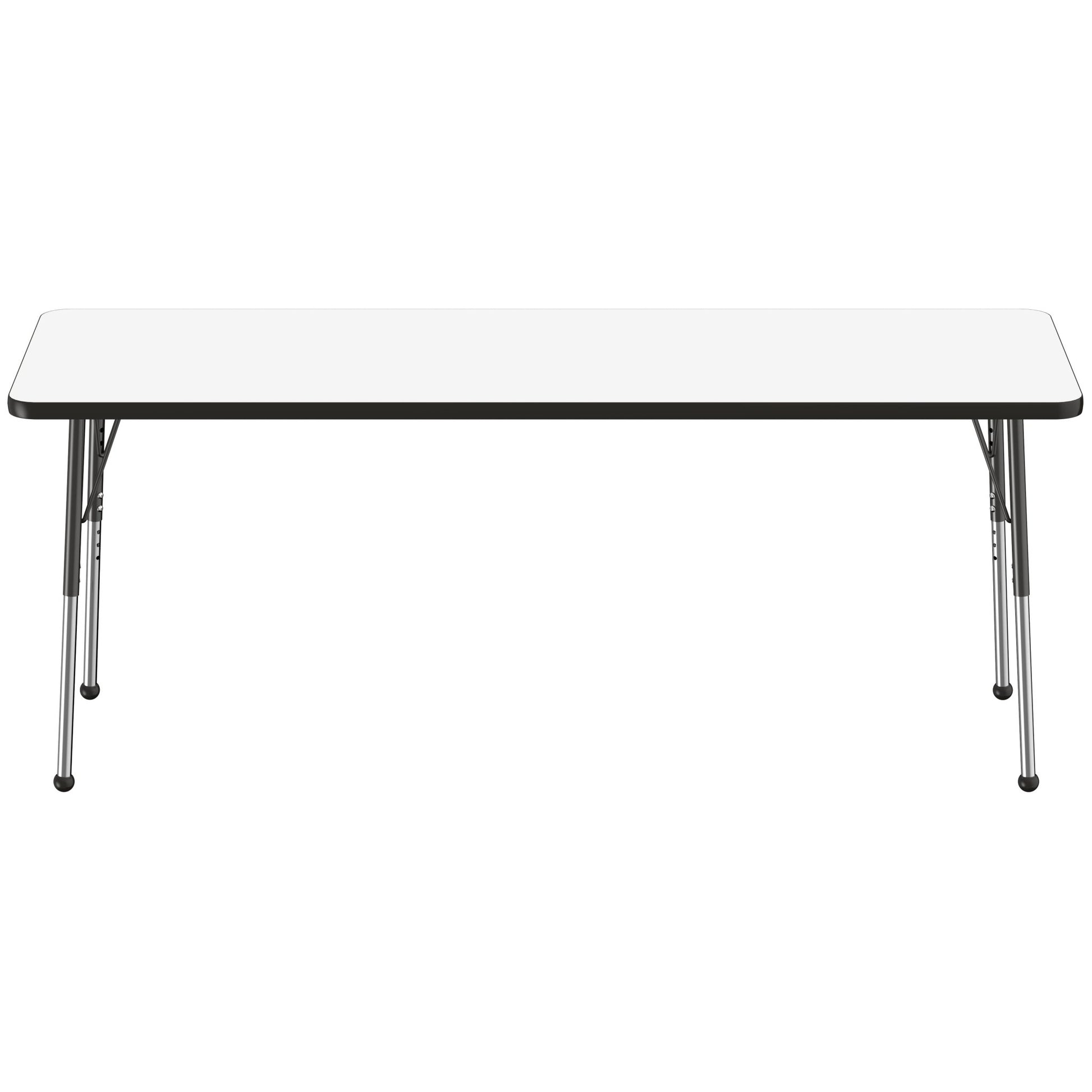 FDP 24" x 72" Rectangle Dry - Erase Activity Table with Adjustable Standard Ball Glide Legs (FDP - 10169 - XX) - SchoolOutlet