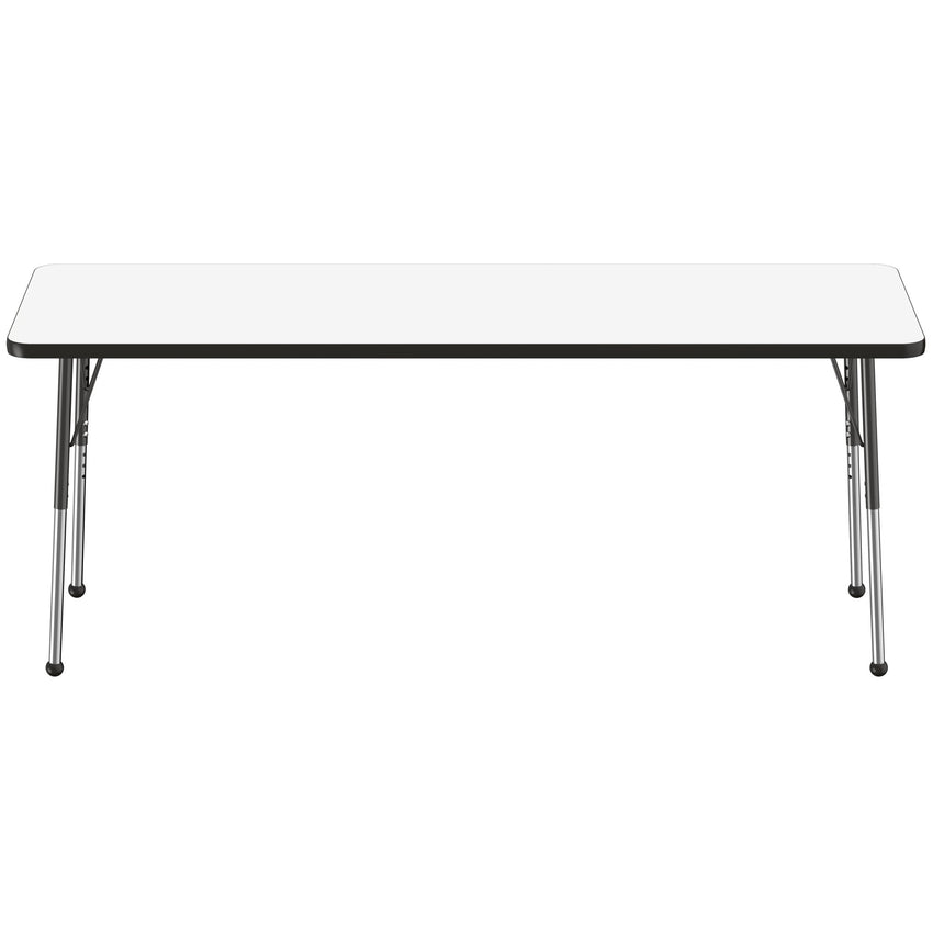 FDP 24" x 72" Rectangle Dry - Erase Activity Table with Adjustable Standard Ball Glide Legs (FDP - 10169 - XX) - SchoolOutlet