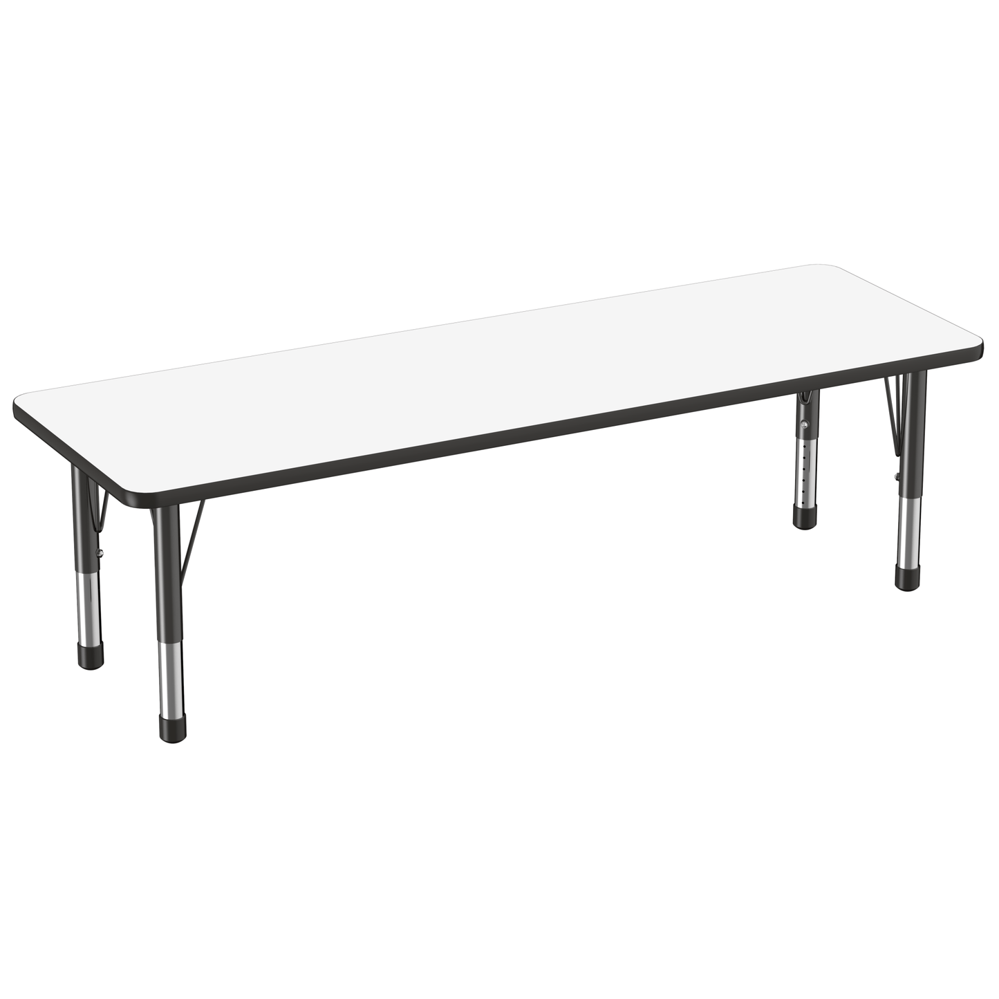 FDP 24" x 72" Rectangle Dry - Erase Activity Table with Adjustable Chunky Legs (FDP - 10170 - XX) - SchoolOutlet
