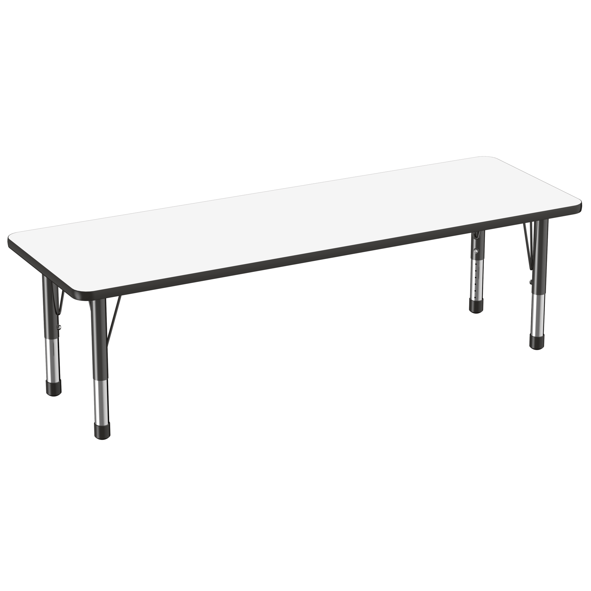 FDP 24" x 72" Rectangle Dry - Erase Activity Table with Adjustable Chunky Legs (FDP - 10170 - XX) - SchoolOutlet