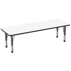 FDP 24" x 72" Rectangle Dry-Erase Activity Table with Adjustable Chunky Legs (FDP-10170-XX)
