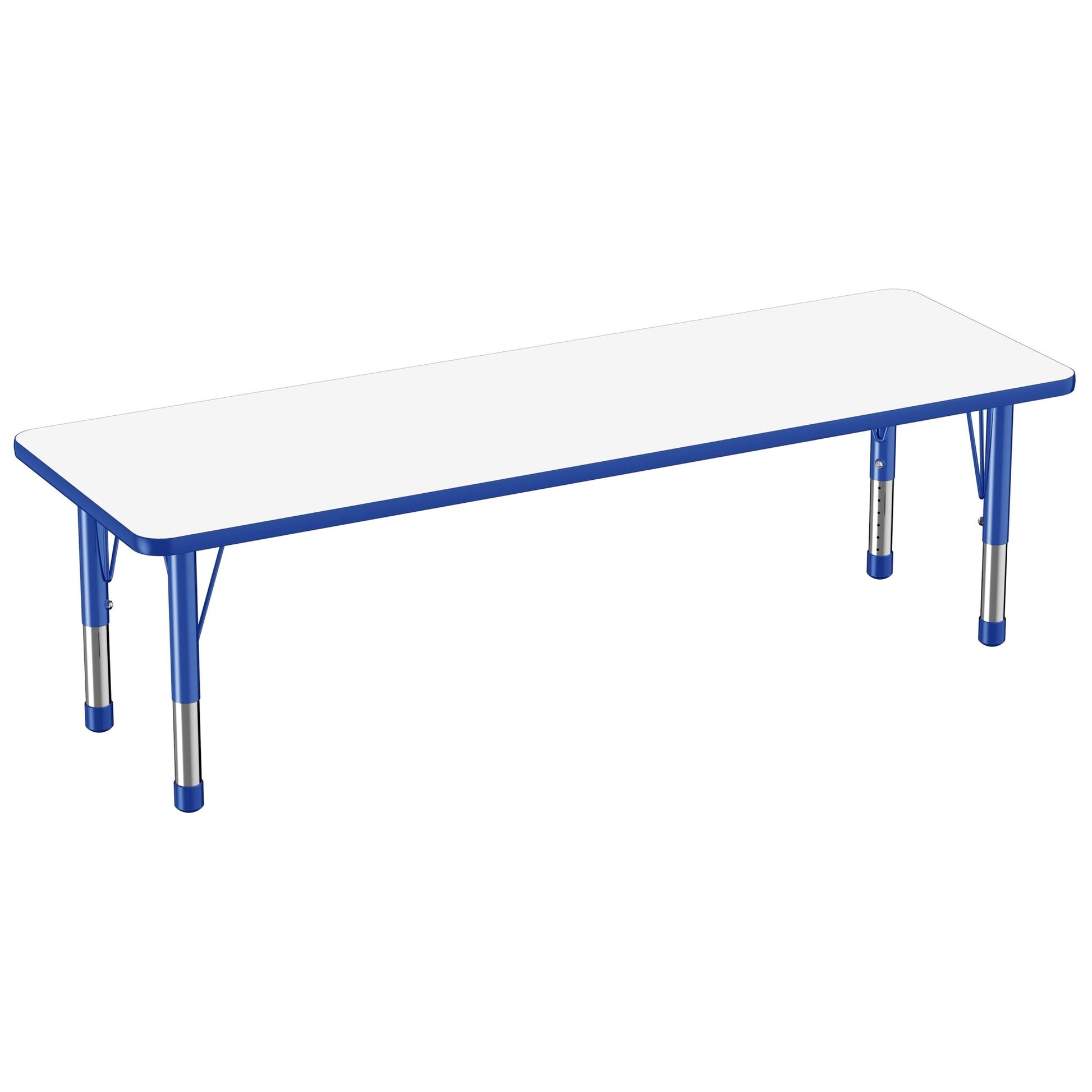 FDP 24" x 72" Rectangle Dry - Erase Activity Table with Adjustable Chunky Legs (FDP - 10170 - XX) - SchoolOutlet