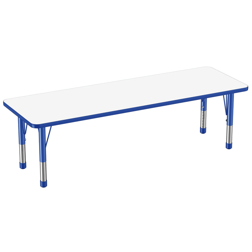 FDP 24" x 72" Rectangle Dry - Erase Activity Table with Adjustable Chunky Legs (FDP - 10170 - XX) - SchoolOutlet
