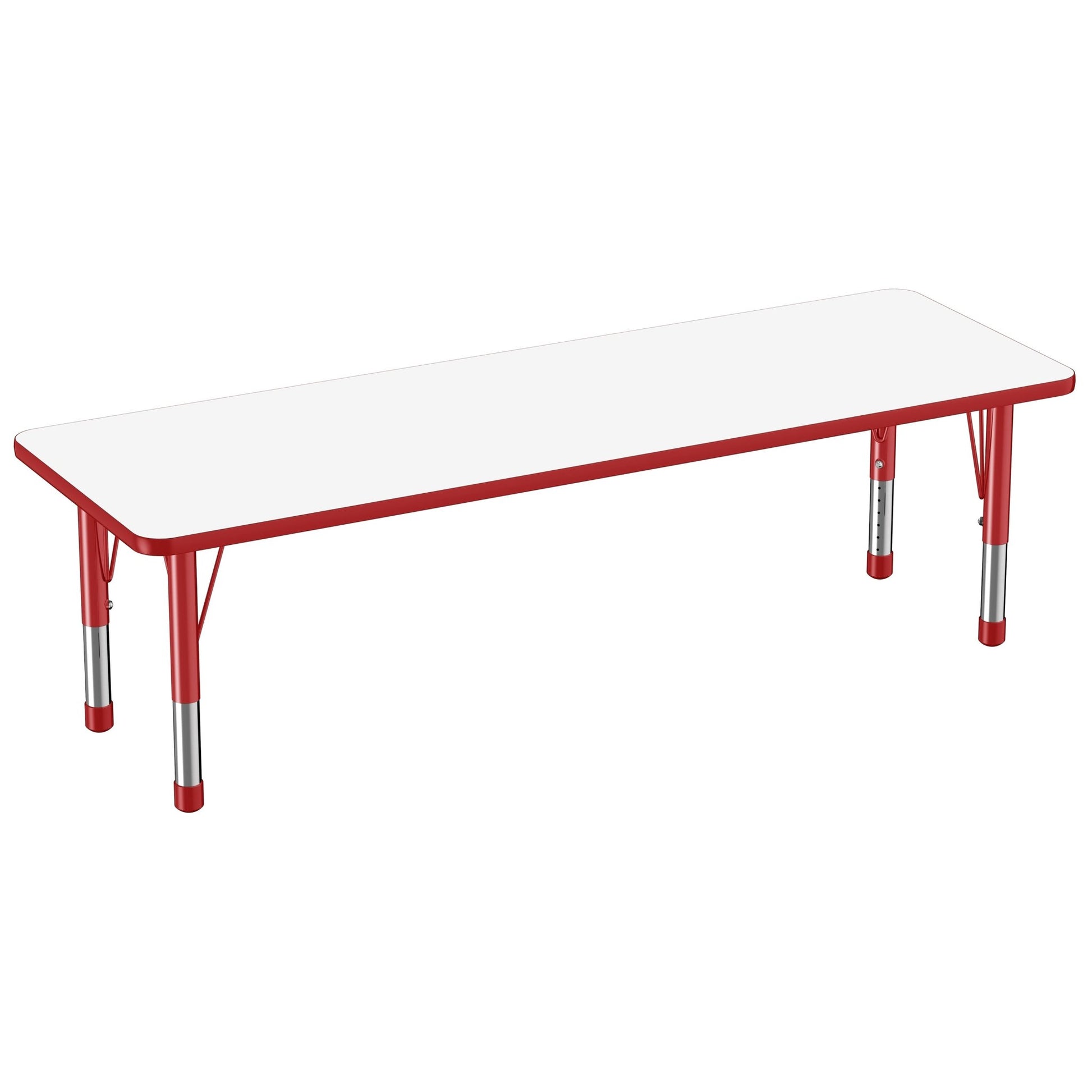 FDP 24" x 72" Rectangle Dry - Erase Activity Table with Adjustable Chunky Legs (FDP - 10170 - XX) - SchoolOutlet