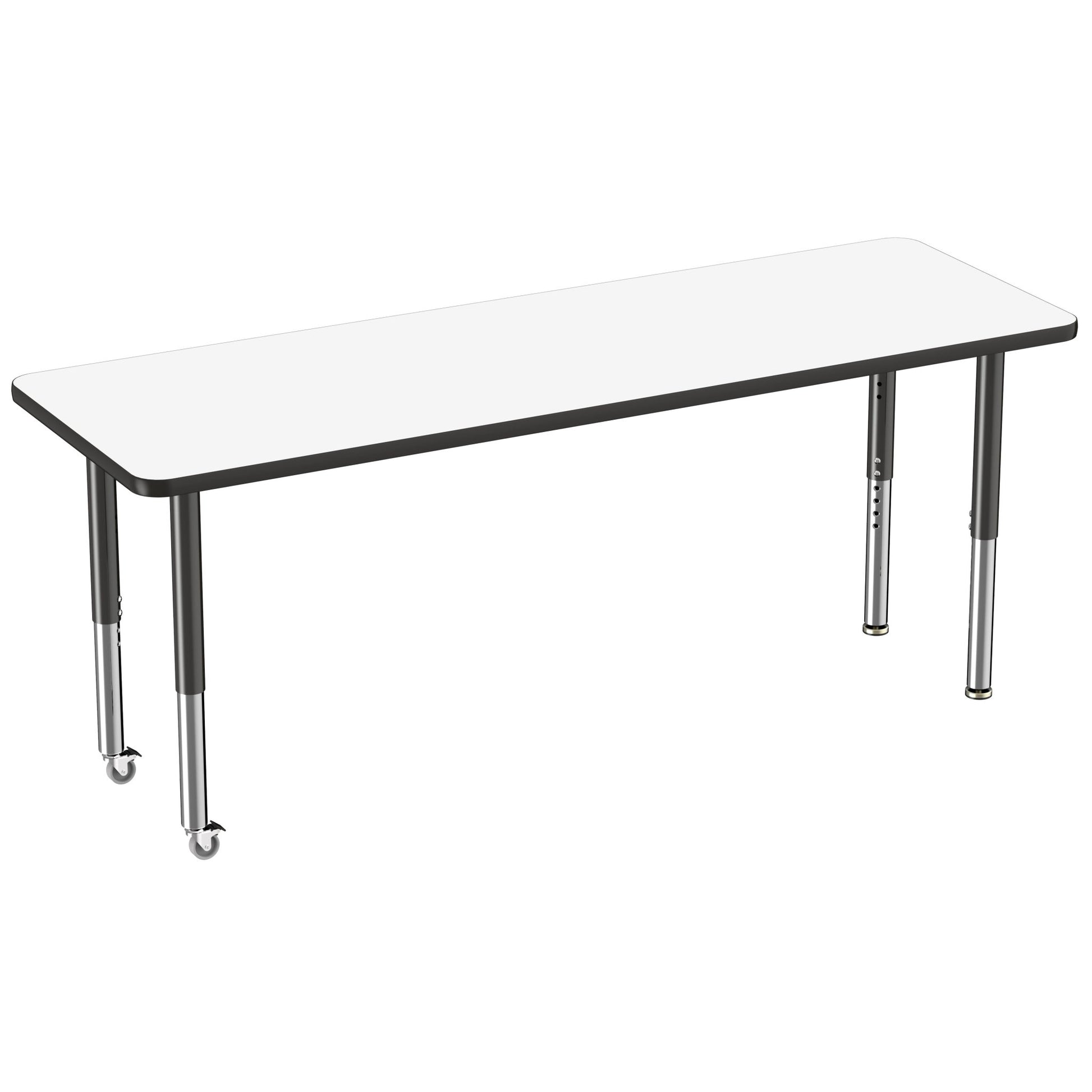 FDP 24" x 72" Rectangle Dry - Erase Activity Table with Adjustable Super Legs (FDP - 10171 - XX) - SchoolOutlet