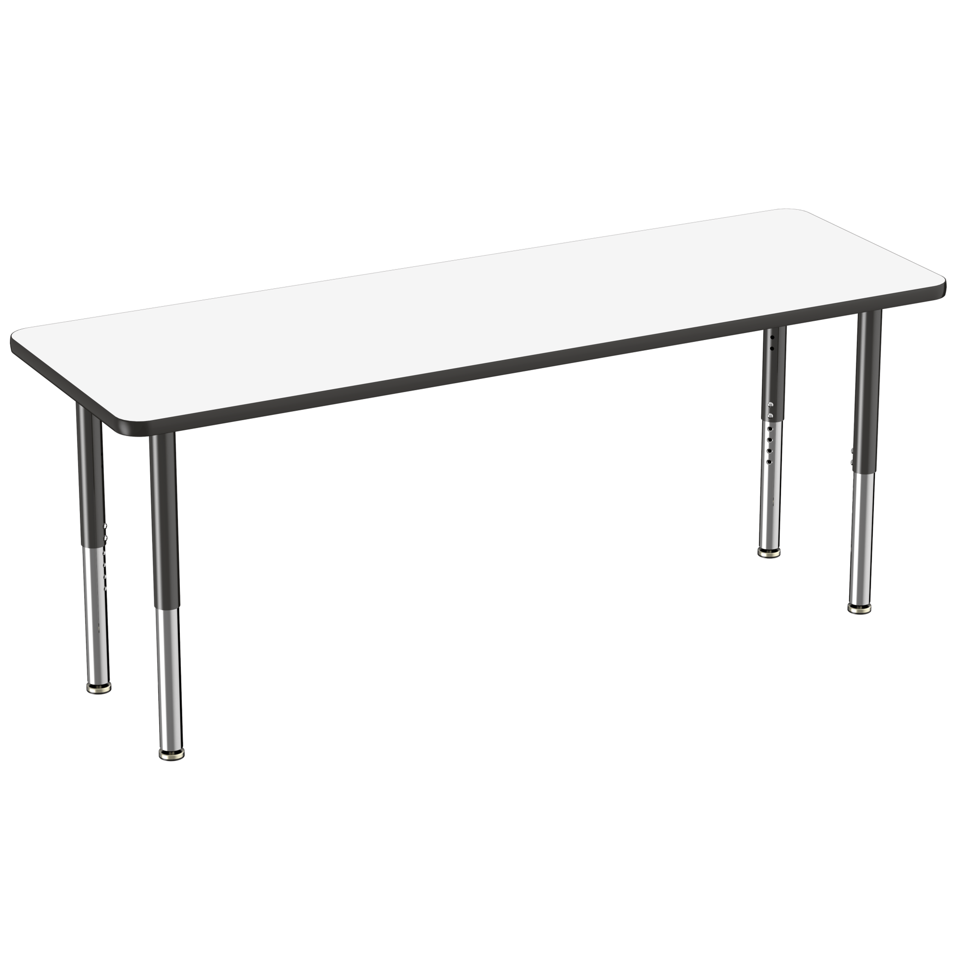 FDP 24" x 72" Rectangle Dry - Erase Activity Table with Adjustable Super Legs (FDP - 10171 - XX) - SchoolOutlet