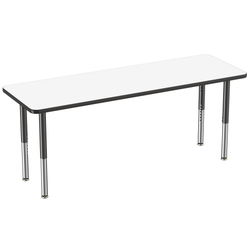 FDP 24" x 72" Rectangle Dry-Erase Activity Table with Adjustable Super Legs (FDP-10171-XX)