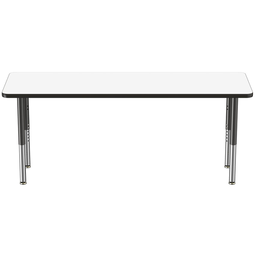 FDP 24" x 72" Rectangle Dry - Erase Activity Table with Adjustable Super Legs (FDP - 10171 - XX) - SchoolOutlet