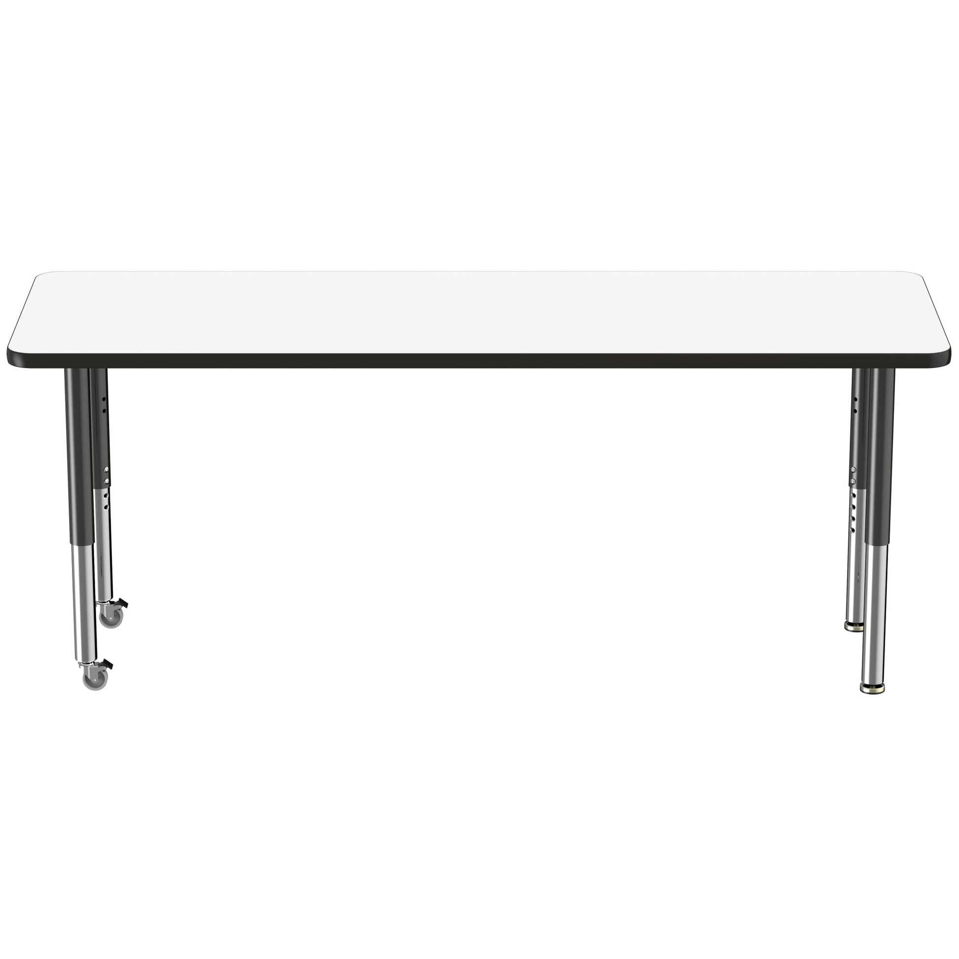 FDP 24" x 72" Rectangle Dry - Erase Activity Table with Adjustable Super Legs (FDP - 10171 - XX) - SchoolOutlet