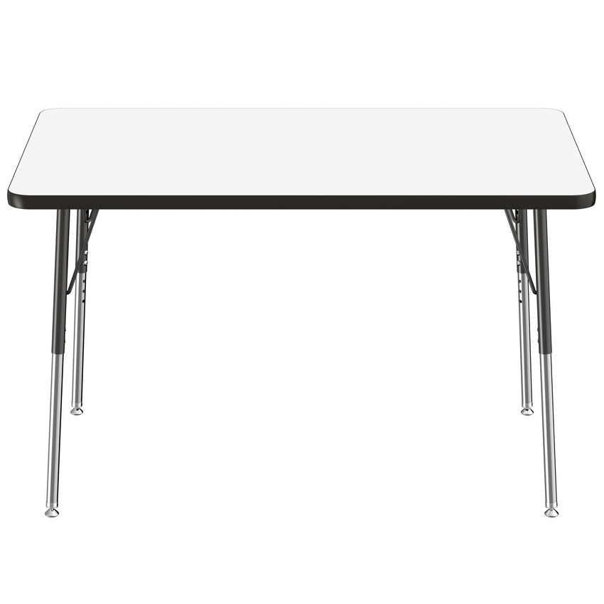 FDP 30" x 48" Rectangle Dry - Erase Activity Table with Adjustable Standard Swivel Glide Legs (FDP - 10172 - XX) - SchoolOutlet