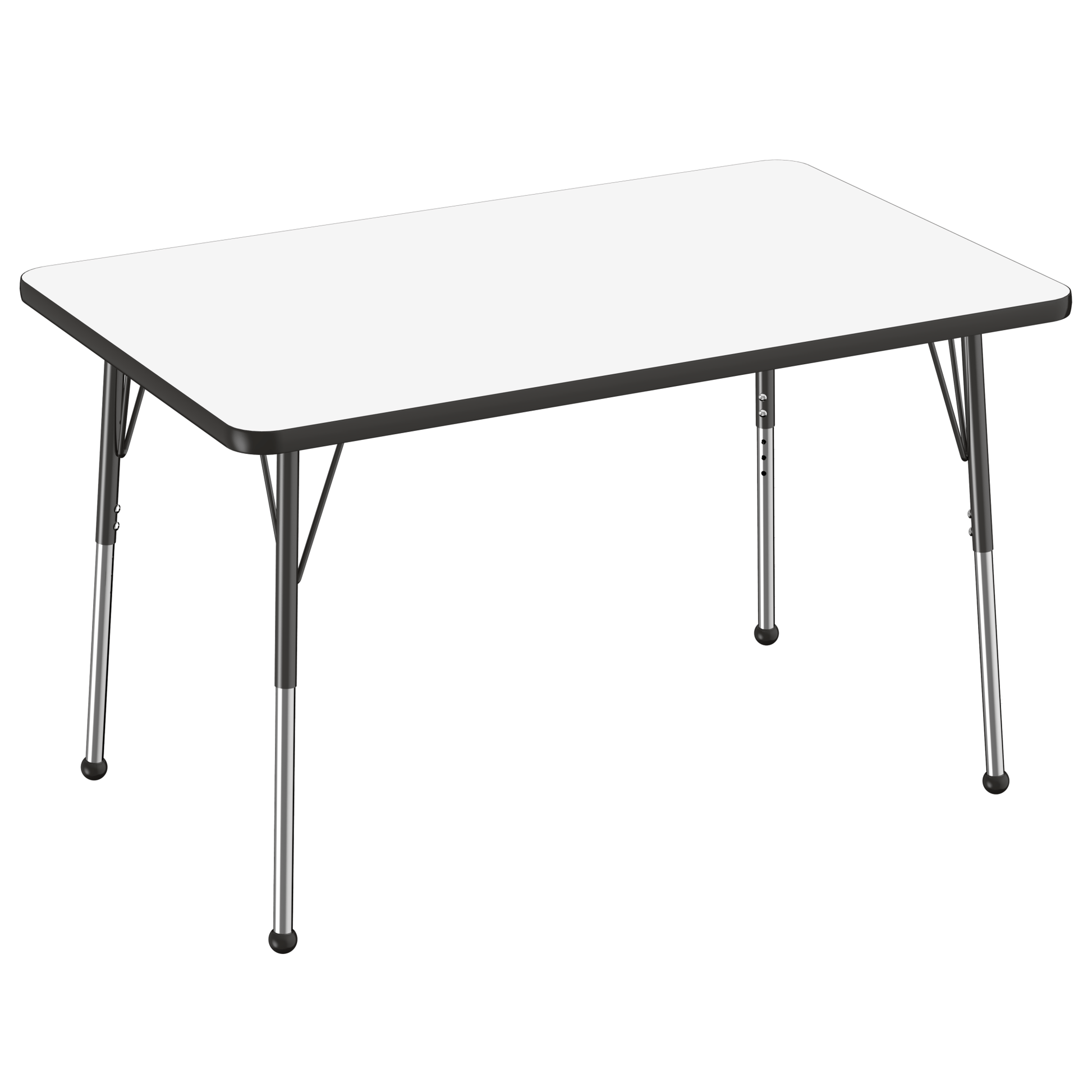 FDP 30" x 48" Rectangle Dry - Erase Activity Table with Adjustable Standard Ball Glide Legs (FDP - 10173 - XX) - SchoolOutlet